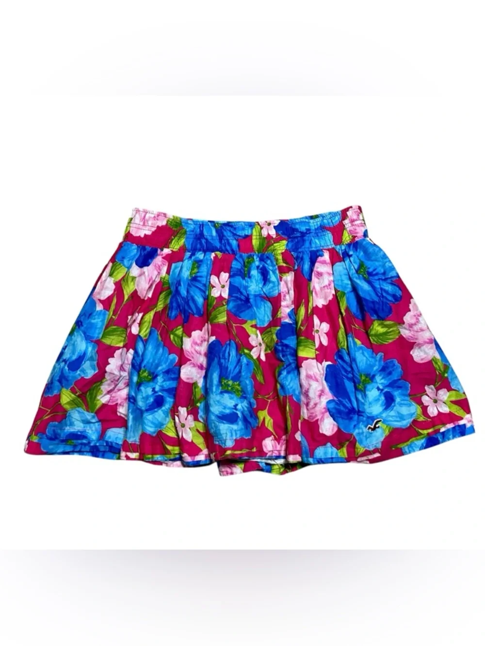 Y2K Hollister Low Rise Mini Skirt size Large Floral vacation tropical wear